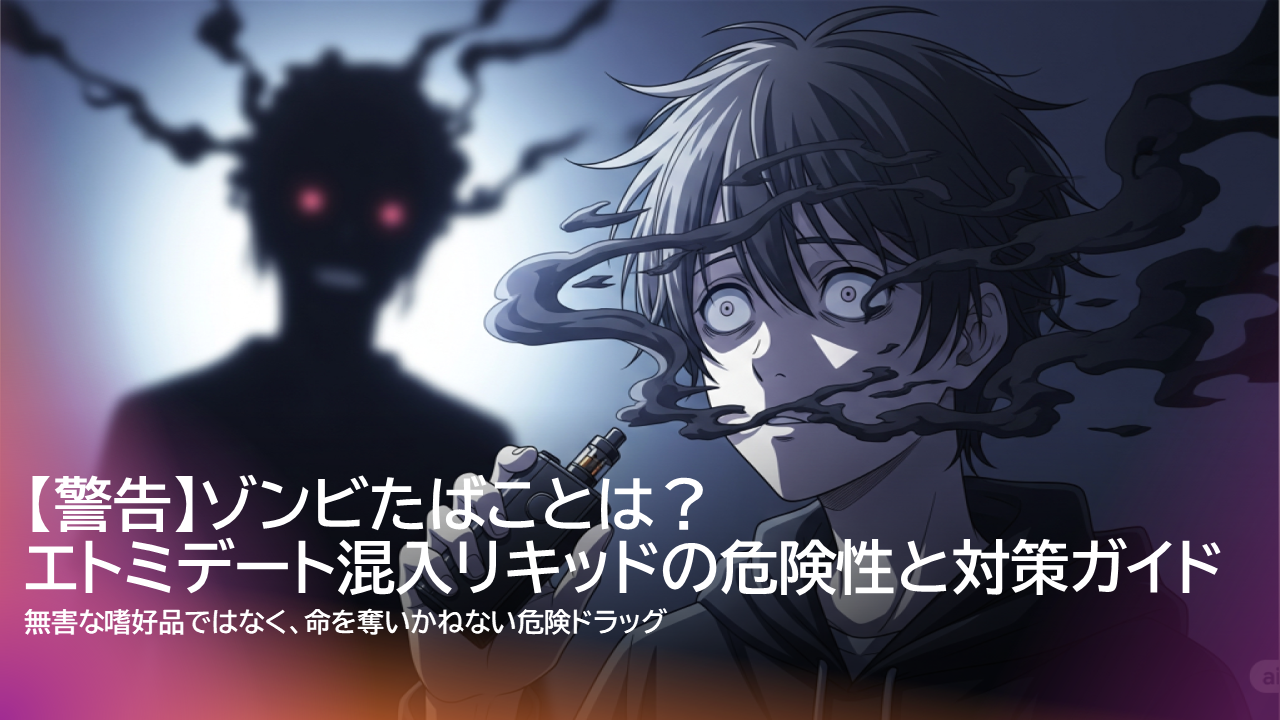 【警告】ゾンビたばことは？エトミデート混入リキッドの危険性と対策ガイド