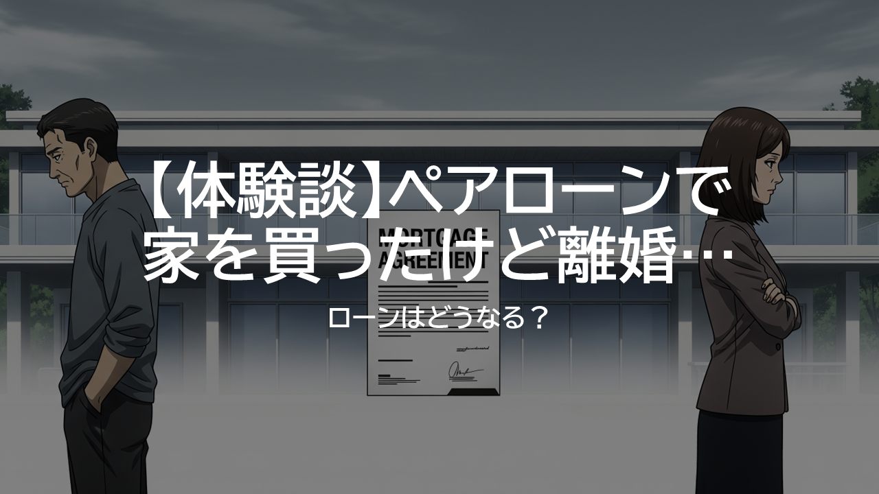 【体験談】ペアローンで家を買ったけど離婚…ローンはどうなる？