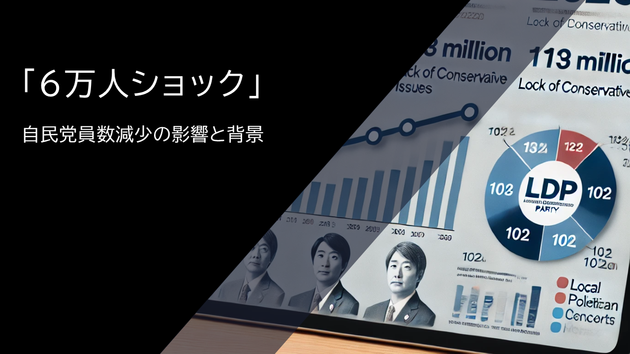 「6万人ショック」— 自民党員数減少の影響と背景