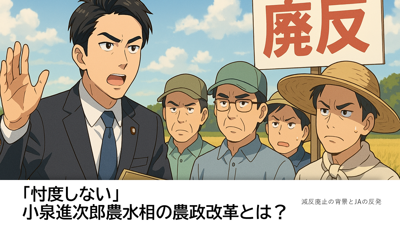 「忖度しない」小泉進次郎農水相の農政改革とは？ 減反廃止の背景とJAの反発【図解付き】