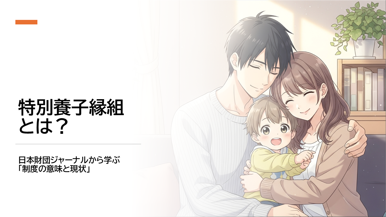特別養子縁組とは？日本財団ジャーナルから学ぶ「制度の意味と現状」