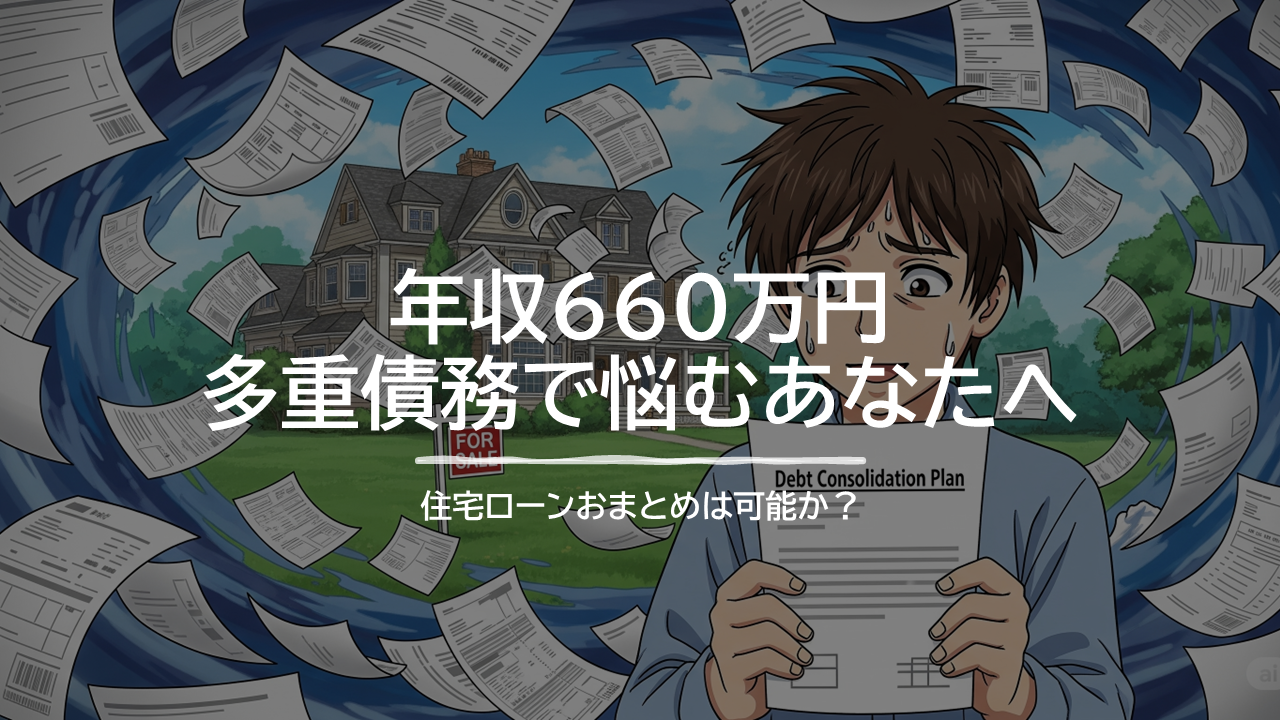 年収660万円、多重債務で悩むあなたへ。住宅ローンおまとめは可能か？